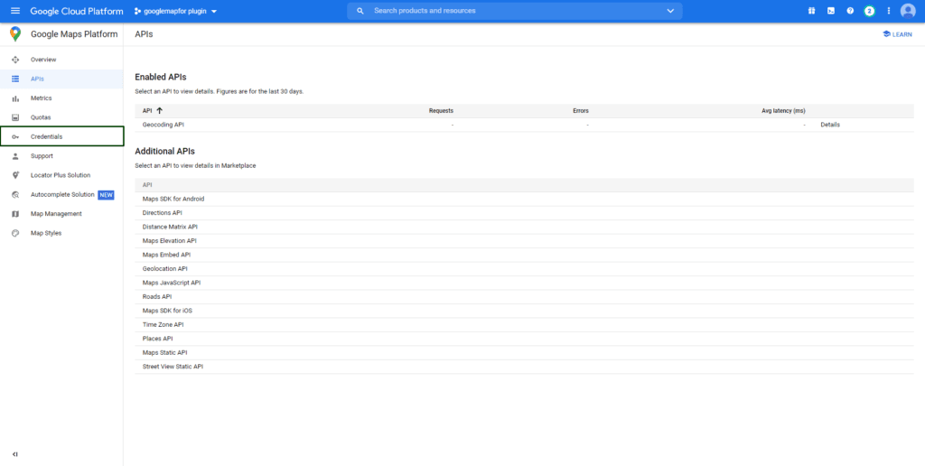 Google Maps API Key