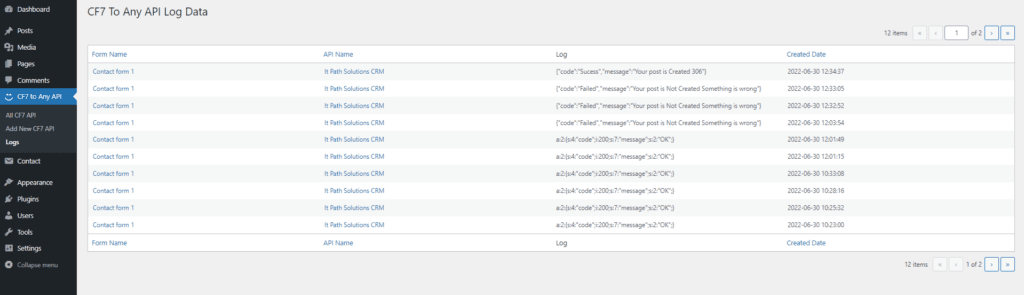 contact form to any API plugin