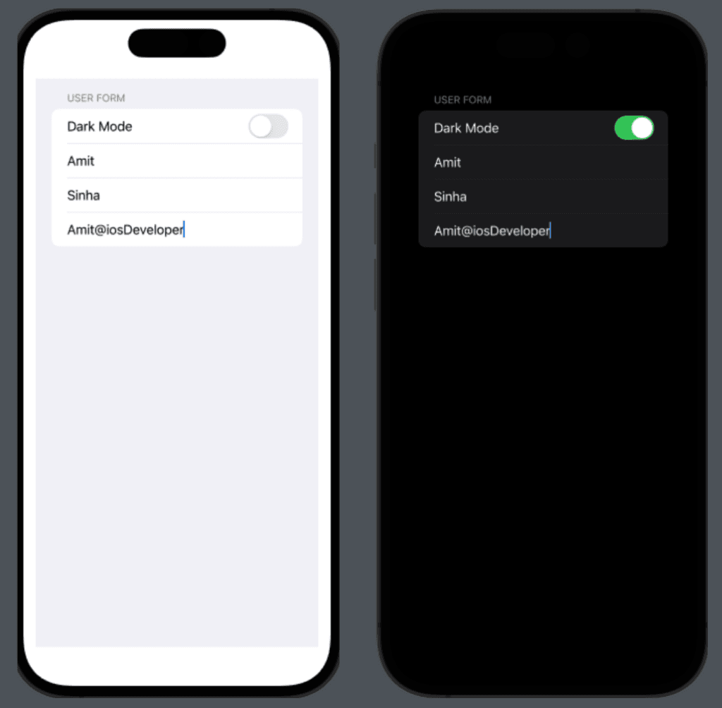 Dark & Light Mode Support