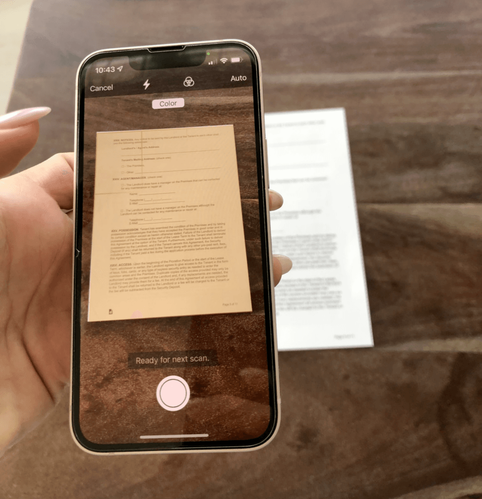 Providing Scanning feature using iPhone