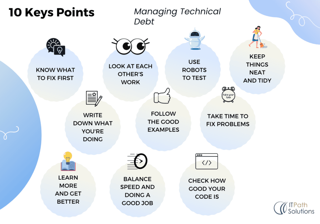 Key points for Managing Technical Debt