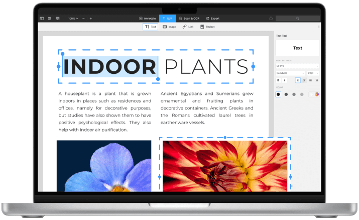 Providing Scanning Document Edit Feature Both Image & PDF