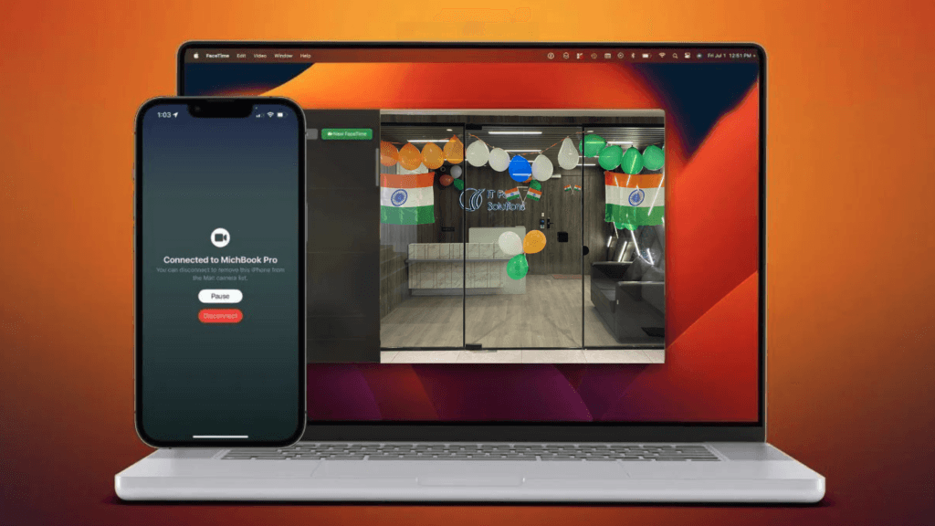 Seamless connection of different Apple device to use Camera feature