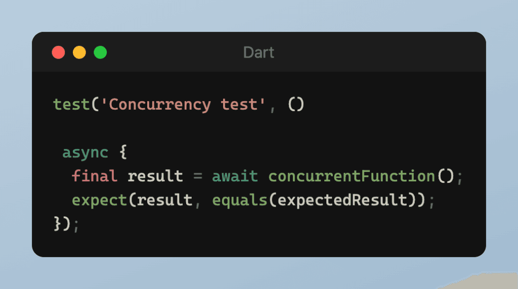 Example of Concurrency Test