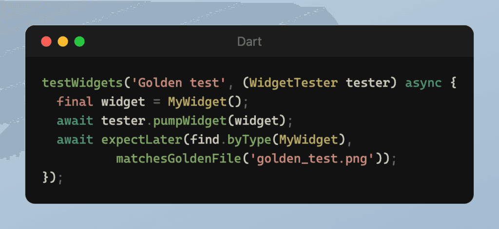 Example of Golden Test