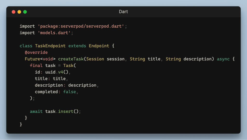 Implement server-side logic