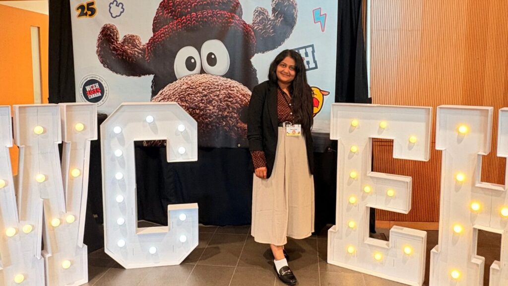 Bhumi from IT Path Solutions at WordCamp Canada 2025, connecting with the global WordPress community and sharing insights from sessions and collaborations.