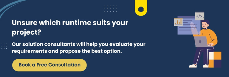 CTA- Unsure which runtime suits your project?