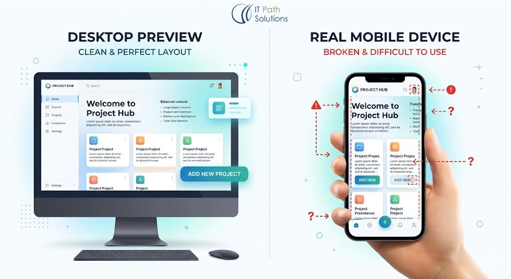 Test on a Real Phone — Not a Desktop Preview