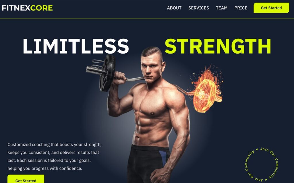 Wix Template for Gyms, Trainers & Fitness Studios