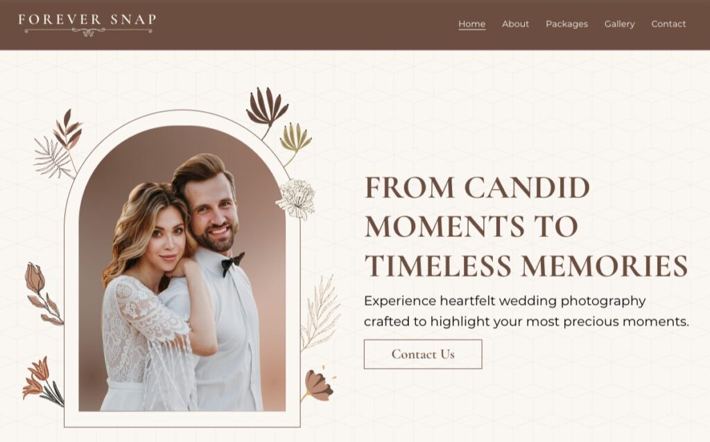 Wix Template for Photographers & Creative Portfolios