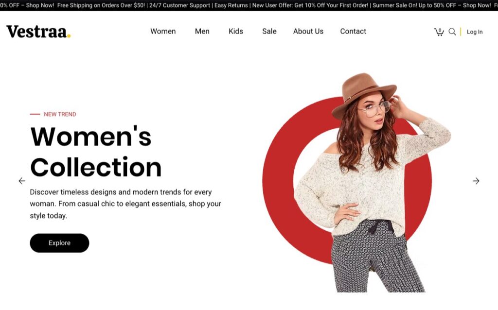 Wix Template for Fashion Brands & Online Clothing Stores