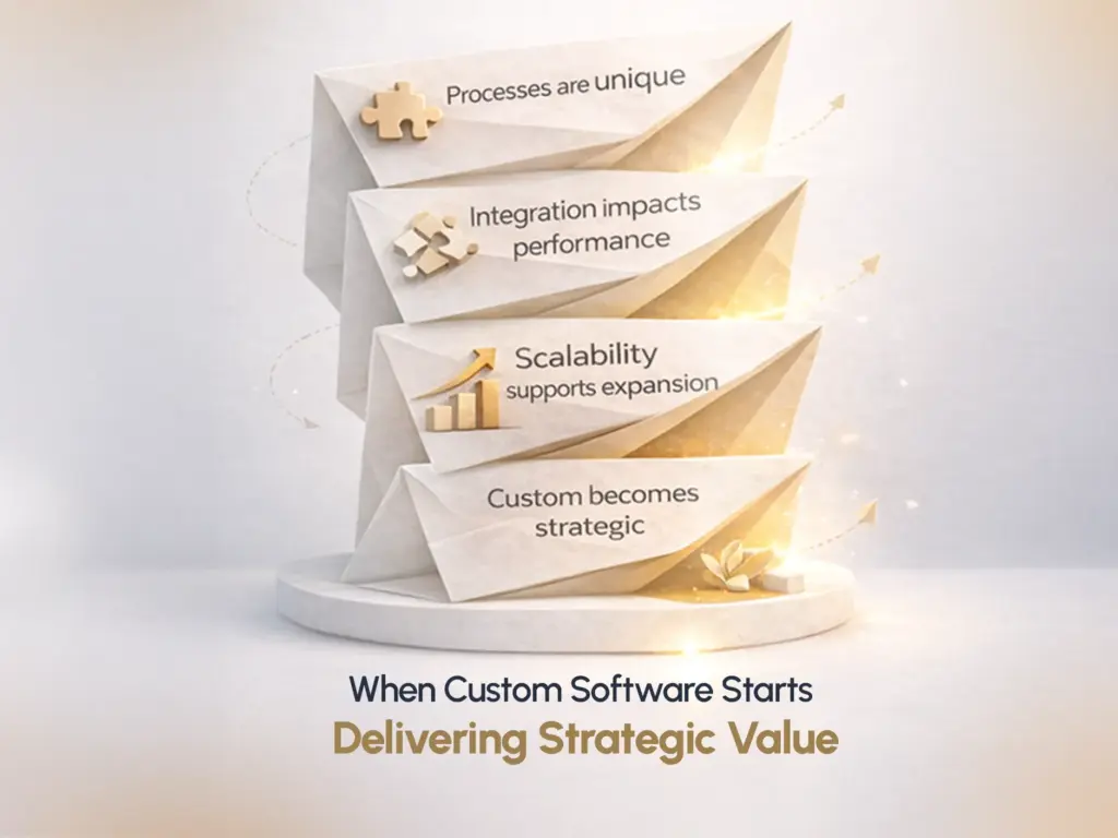 When custom software delivers strategic value through scalability and integration