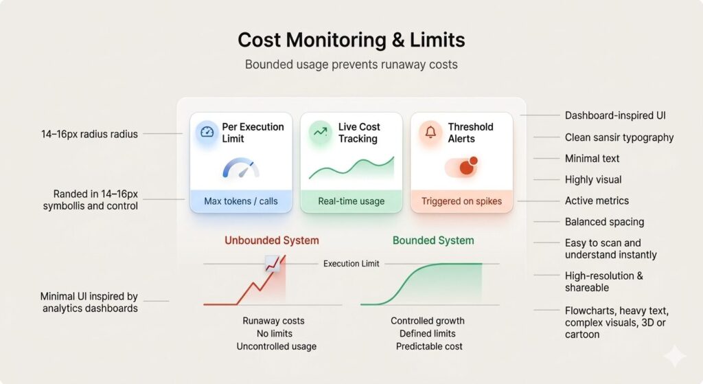 Costs Are Bounded and Monitored