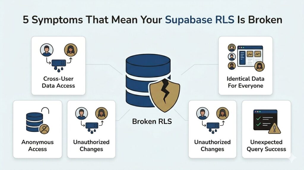 Symptoms That Mean Your Supabase RLS Is Broken