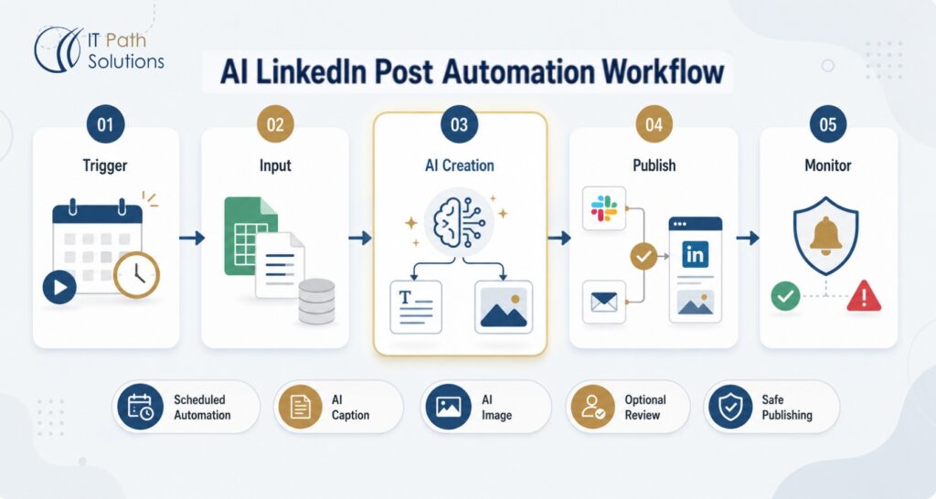 LinkedIn Post Automation workflow